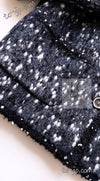 CHANEL 01A Navy Dark Gray Wool Tweed Jacket 38 40 42 シャネル ネイビー ダーグレー ポップコーン ウール ジャケット 即発