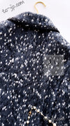 CHANEL 01A Navy Dark Gray Wool Tweed Jacket 38 40 42 シャネル ネイビー ダーグレー ポップコーン ウール ジャケット 即発