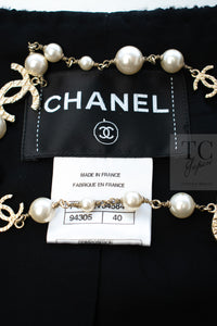 CHANEL 13A Little Black Jacket Navy Braid Trim Wool Silk Tweed 36 38 40 シャネル リトル ブラック ジャケット ネイビー ブレイド トリム ウール シルク ツイード 女優 チェ・ジュウ 即発