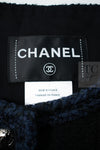 CHANEL 13A Little Black Jacket Navy Braid Trim Wool Silk Tweed 36 38 40 シャネル リトル ブラック ジャケット ネイビー ブレイド トリム ウール シルク ツイード 女優 チェ・ジュウ 即発