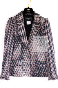 CHANEL 04S Multicolor Cotton Silk Tweed Jacket 38 40 シャネル マルチカラー コットン シルク ツイード ジャケット 即発