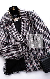 CHANEL 04S Multicolor Cotton Silk Tweed Jacket 38 40 シャネル マルチカラー コットン シルク ツイード ジャケット 即発