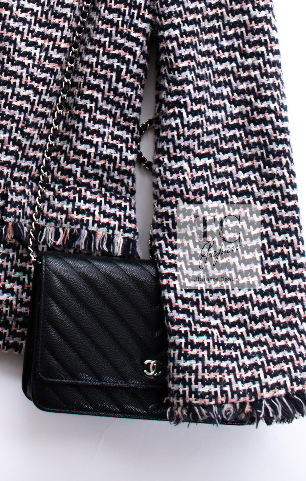 シャネル ジャケット CHANEL 04S マルチカラー コットン シルク
