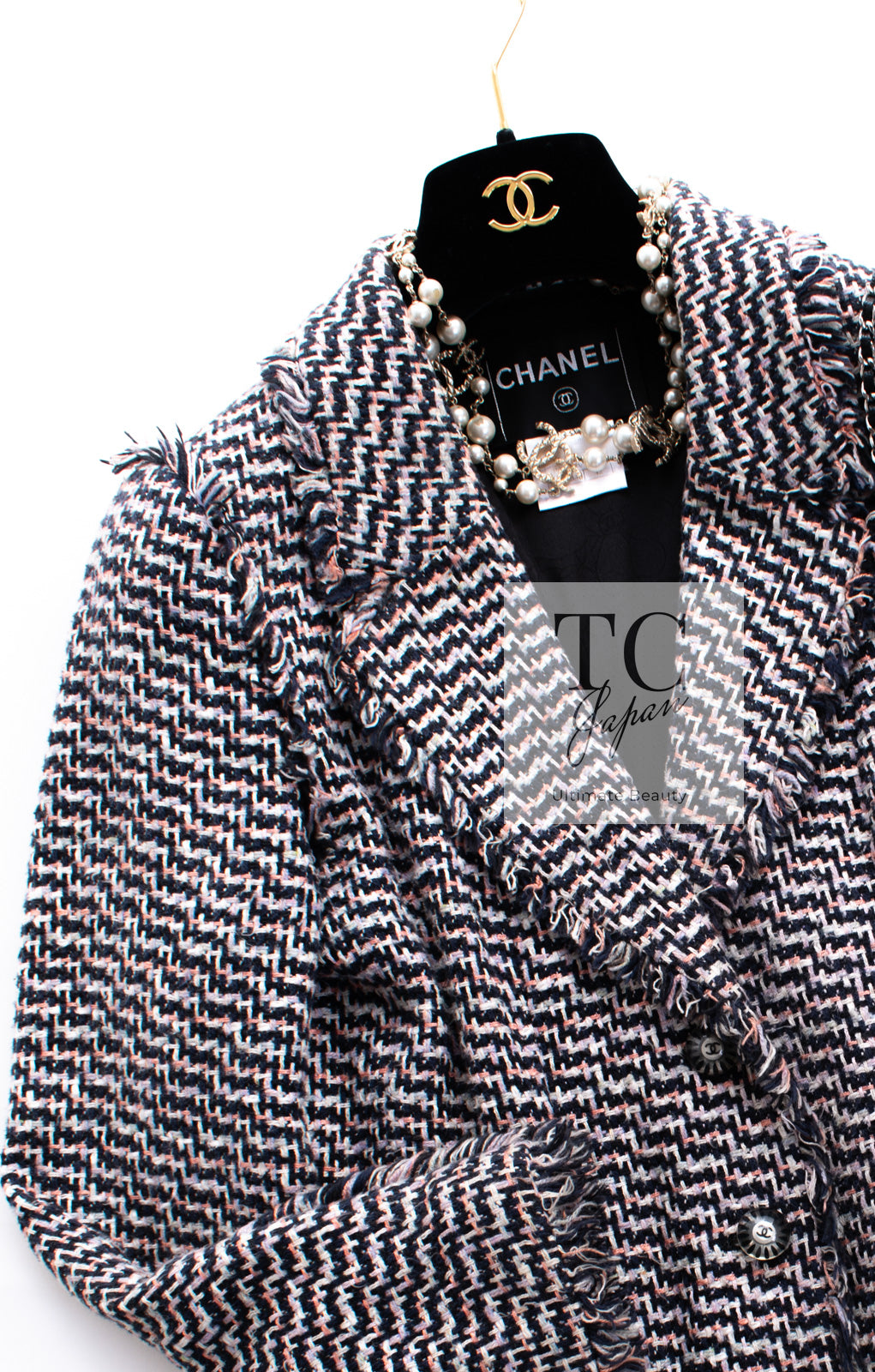 シャネル ジャケット CHANEL 04S マルチカラー コットン シルク