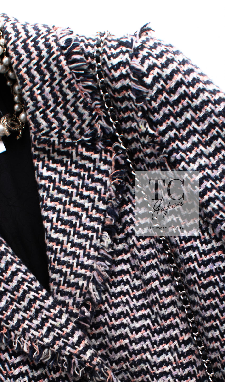 シャネル ジャケット CHANEL 04S マルチカラー コットン シルク
