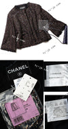 CHANEL 12PF Black Metallic Gold Sequin Embellishments Bombay Lesage Jacket 38 40 シャネル ブラック メタリック ゴールド スパンコール ルサージュ ジャケット 即発