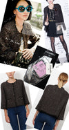CHANEL 12PF Black Metallic Gold Sequin Embellishments Bombay Lesage Jacket 38 40 シャネル ブラック メタリック ゴールド スパンコール ルサージュ ジャケット 即発