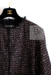 CHANEL 12PF Black Metallic Gold Sequin Embellishments Bombay Lesage Jacket 38 40 シャネル ブラック メタリック ゴールド スパンコール ルサージュ ジャケット 即発