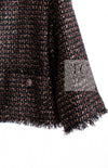 CHANEL 12PF Black Metallic Gold Sequin Embellishments Bombay Lesage Jacket 38 40 シャネル ブラック メタリック ゴールド スパンコール ルサージュ ジャケット 即発
