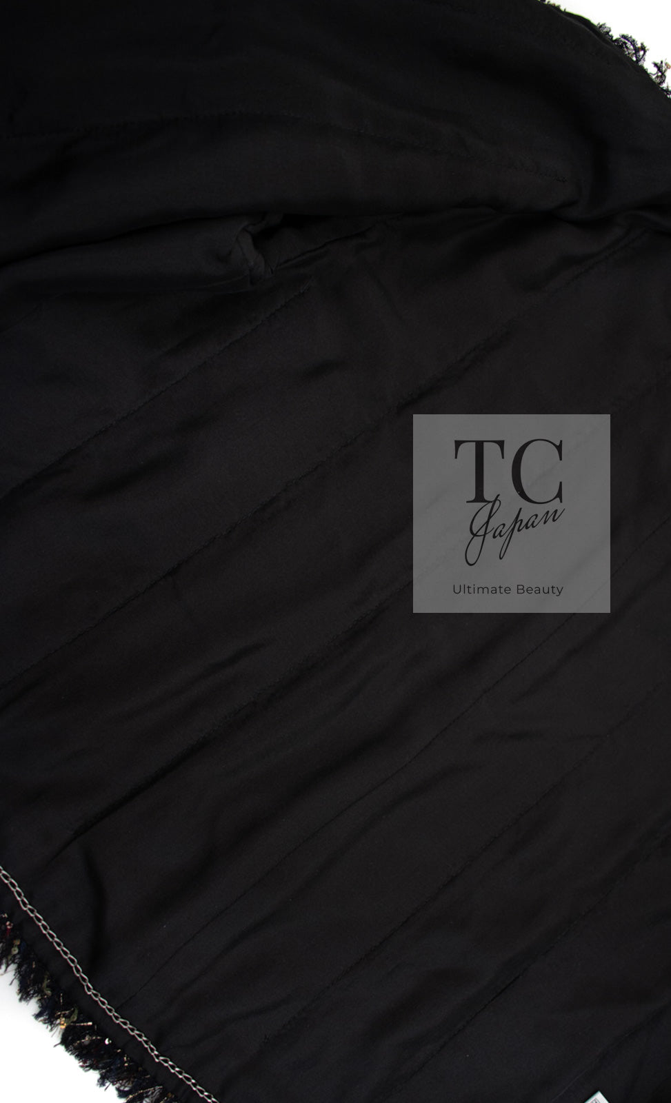 CHANEL 12PF Black Metallic Gold Sequin Embellishments Bombay Lesage Jacket 38 40 シャネル ブラック メタリック ゴールド スパンコール ルサージュ ジャケット 即発