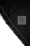 CHANEL 12PF Black Metallic Gold Sequin Embellishments Bombay Lesage Jacket 38 40 シャネル ブラック メタリック ゴールド スパンコール ルサージュ ジャケット 即発