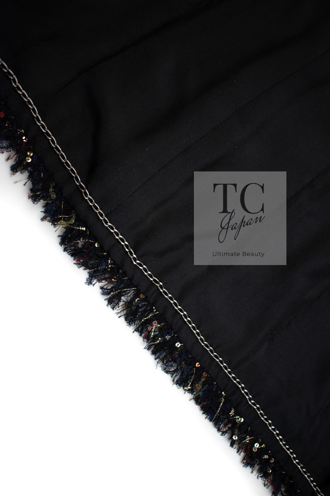 CHANEL 12PF Black Metallic Gold Sequin Embellishments Bombay Lesage Jacket 38 40 シャネル ブラック メタリック ゴールド スパンコール ルサージュ ジャケット 即発