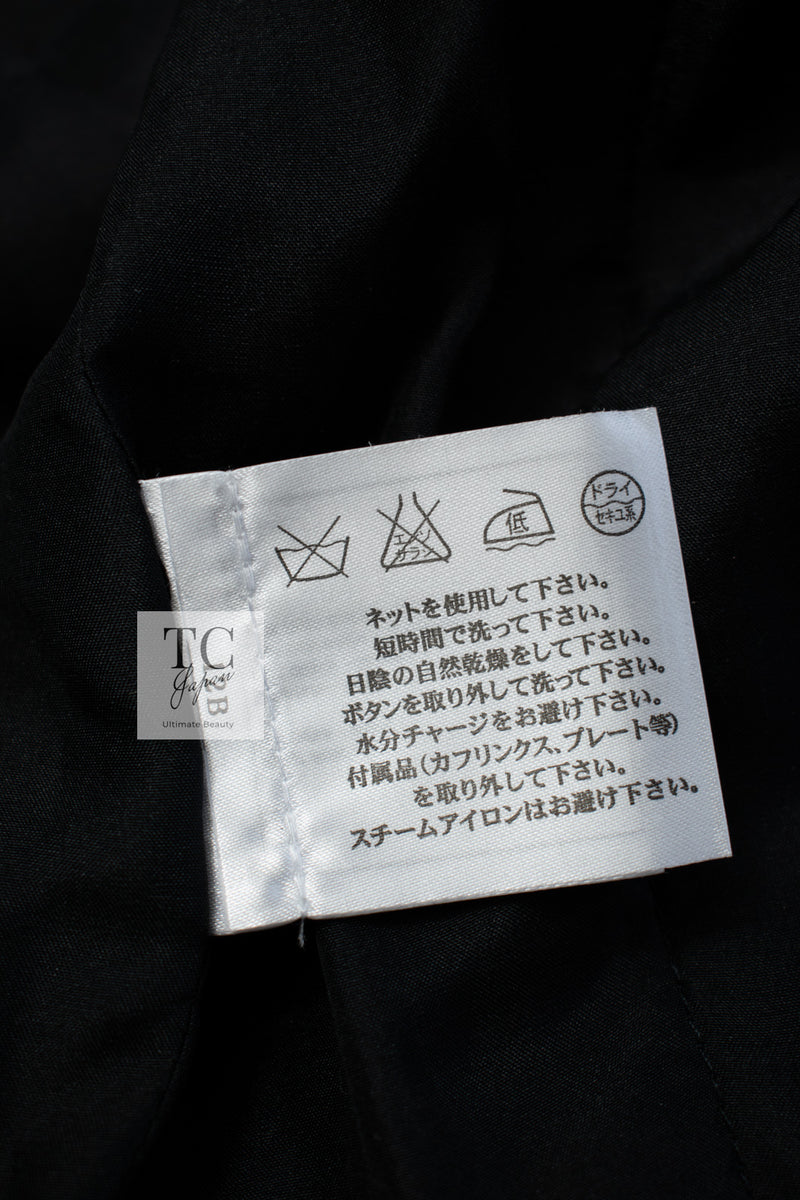 CHANEL 12PF Black Metallic Gold Sequin Embellishments Bombay Lesage Jacket 38 40 シャネル ブラック メタリック ゴールド スパンコール ルサージュ ジャケット 即発