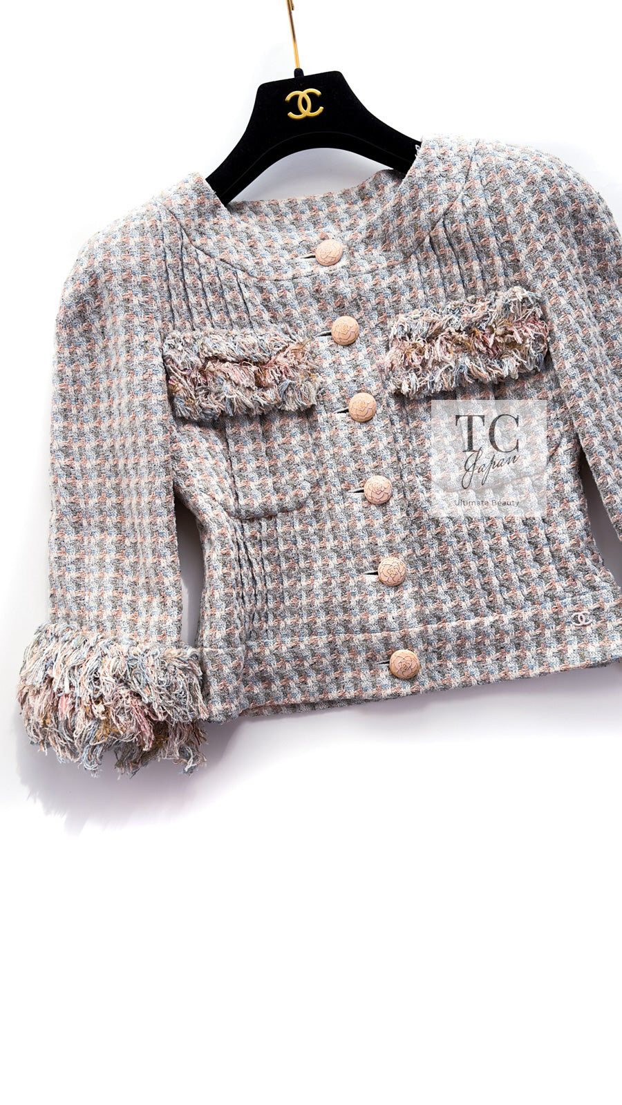 シャネル ジャケット CHANEL 13C ルサージュ マルチカラー シルク