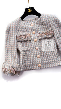 CHANEL 13C Rose Garden Lesage Multicolor Silk Tweed Jacket 36 シャネル ローズガーデン ルサージュ マルチカラー シルク ツイード ジャケット 即発