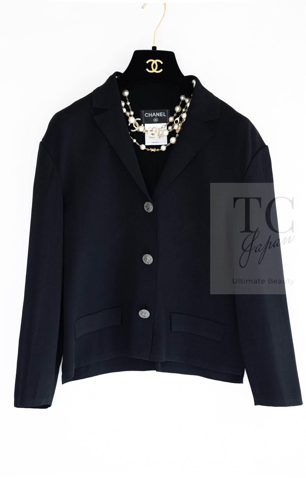 シャネル カーディガン CHANEL ブラック ココボタン ジャケット 12C Black CC Buttons Jacket Cardigan –  TC JAPAN