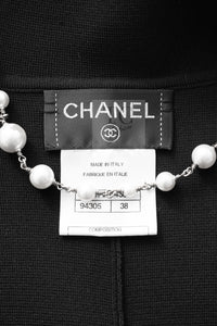 CHANEL 12C Black CC Buttons Stretch Jacket Cardigan 38 シャネル ブラック ココボタン ストレッチ ジャケット カーディガン 即発