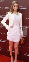 CHANEL 04C Ivory Cotton Frill Tweed Jacket 36 シャネル アイボリー コットン フリル ツイード ジャケット 即発