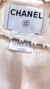 CHANEL 04C Ivory Cotton Frill Tweed Jacket 36 シャネル アイボリー コットン フリル ツイード ジャケット 即発