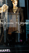 CHANEL 11PF Black Metallic Gold Wood Tweed Jacket 38 シャネル ブラック メタリック ゴールド ウール ツイード ジャケット 即発
