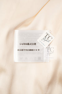 CHANEL 06A Ivory Black Trimming Wool Tweed Jacket 36 38 シャネル アイボリー ブラック トリミング ウール ツイード ジャケット 即発