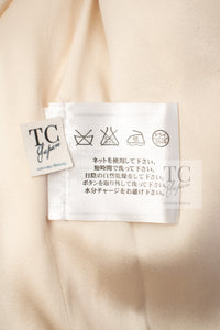 CHANEL 06A Ivory Black Trimming Wool Tweed Jacket 36 38 シャネル アイボリー ブラック トリミング ウール ツイード ジャケット 即発