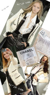 CHANEL 06A Ivory Black Trimming Wool Tweed Jacket 36 シャネル アイボリー ブラック トリミング ウール ツイード ジャケット 即発