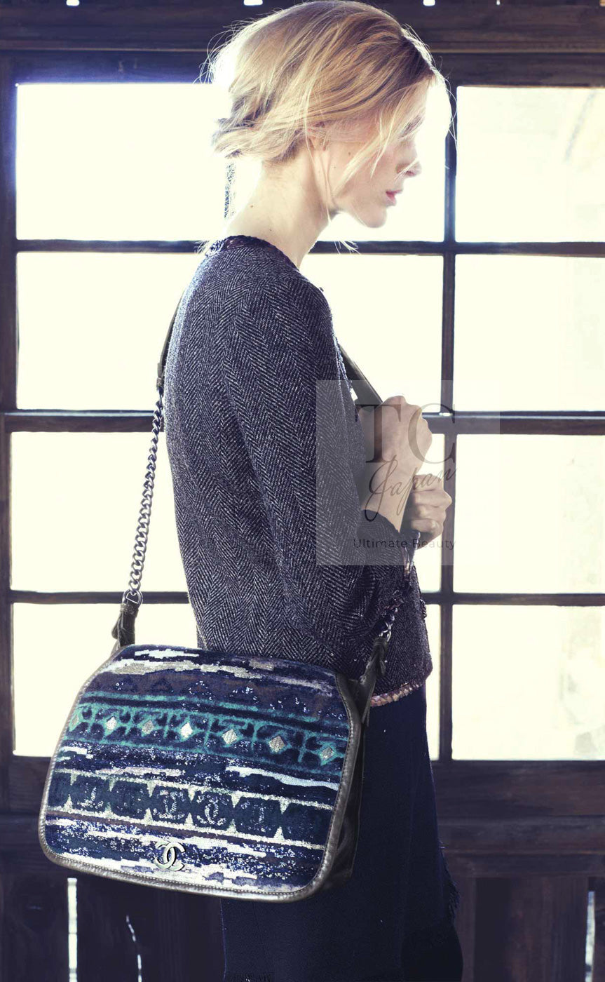 シャネル ジャケット CHANEL 13PF グレー ブラック ブラウン ウール