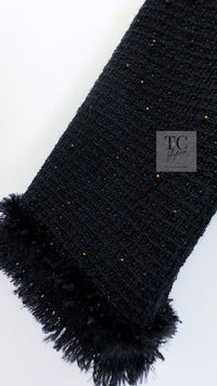 CHANEL 11C Black Amber Beads Wool Cropped Jacket 40 シャネル ブラック アンバー ビーズ ウール クロップ ジャケット 即発