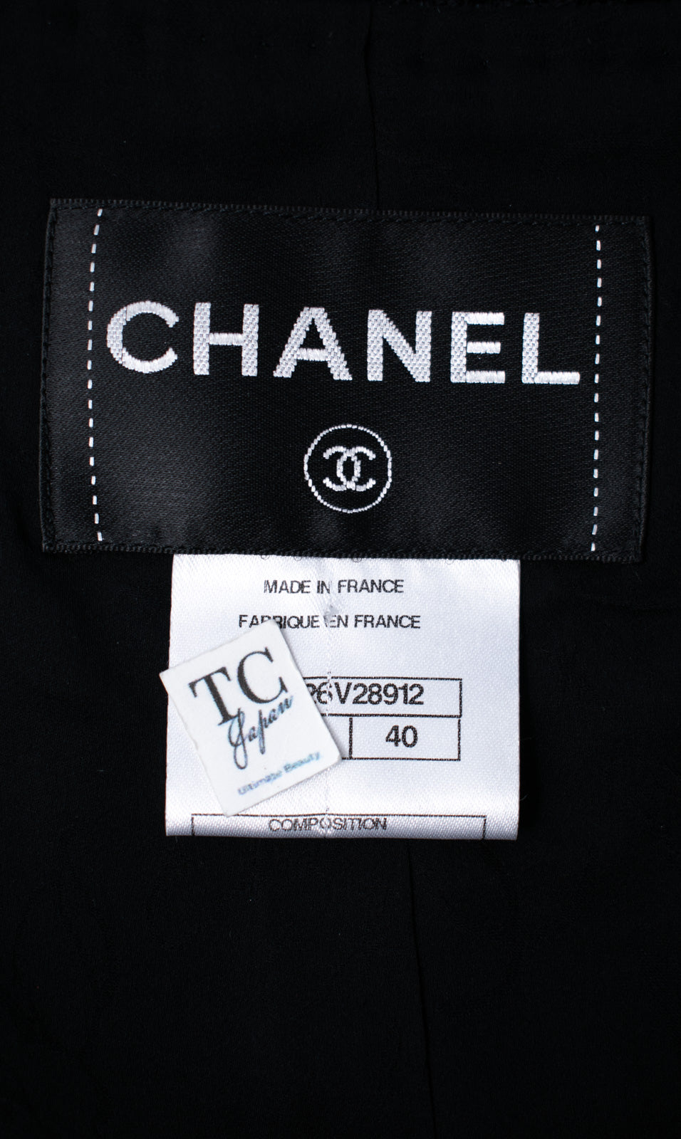 CHANEL 11C Black Amber Beads Wool Cropped Jacket 40 シャネル ブラック アンバー ビーズ ウール クロップ ジャケット 即発