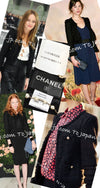 CHANEL 11C Black Amber Beads Wool Cropped Jacket 36 シャネル ブラック アンバー ビーズ ウール クロップ ジャケット 即発