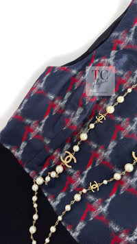 CHANEL 08A Black Fringe Wool Tweed Jacket Coat Dress 34 シャネル ブラック フリンジ ウール ツイード ジャケット コート ワンピース 即発