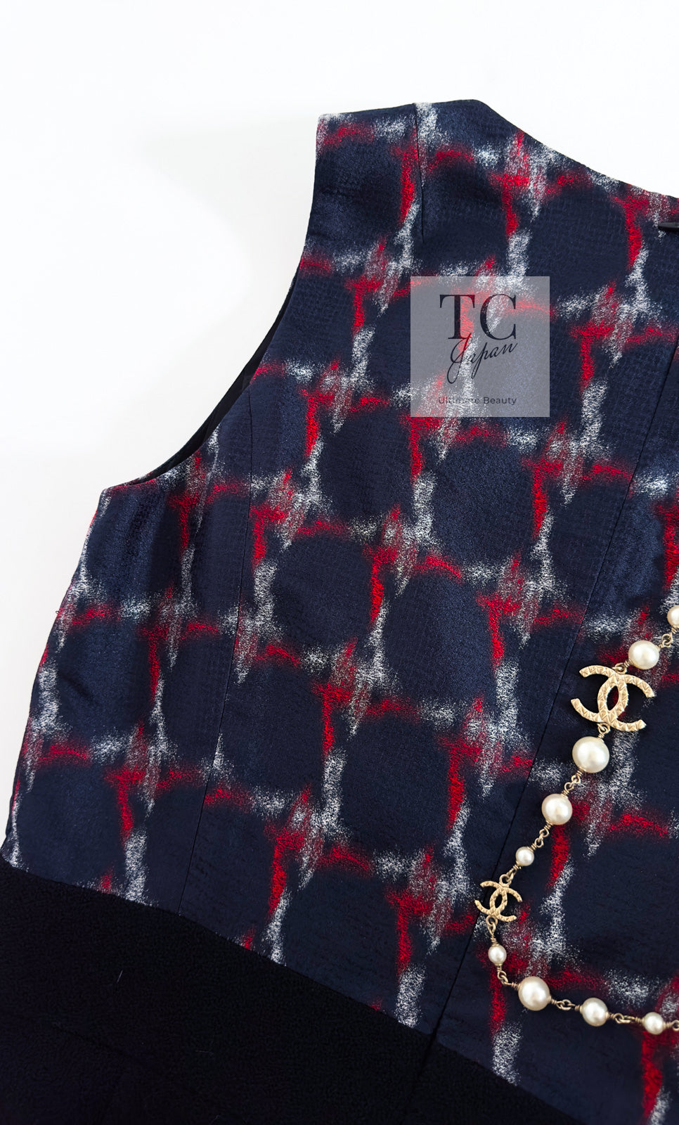 CHANEL 08A Black Fringe Wool Tweed Jacket Coat Dress 34 シャネル ブラック フリンジ ウール ツイード ジャケット コート ワンピース 即発