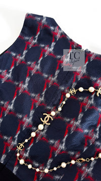 CHANEL 08A Black Fringe Wool Tweed Jacket Coat Dress 34 シャネル ブラック フリンジ ウール ツイード ジャケット コート ワンピース 即発