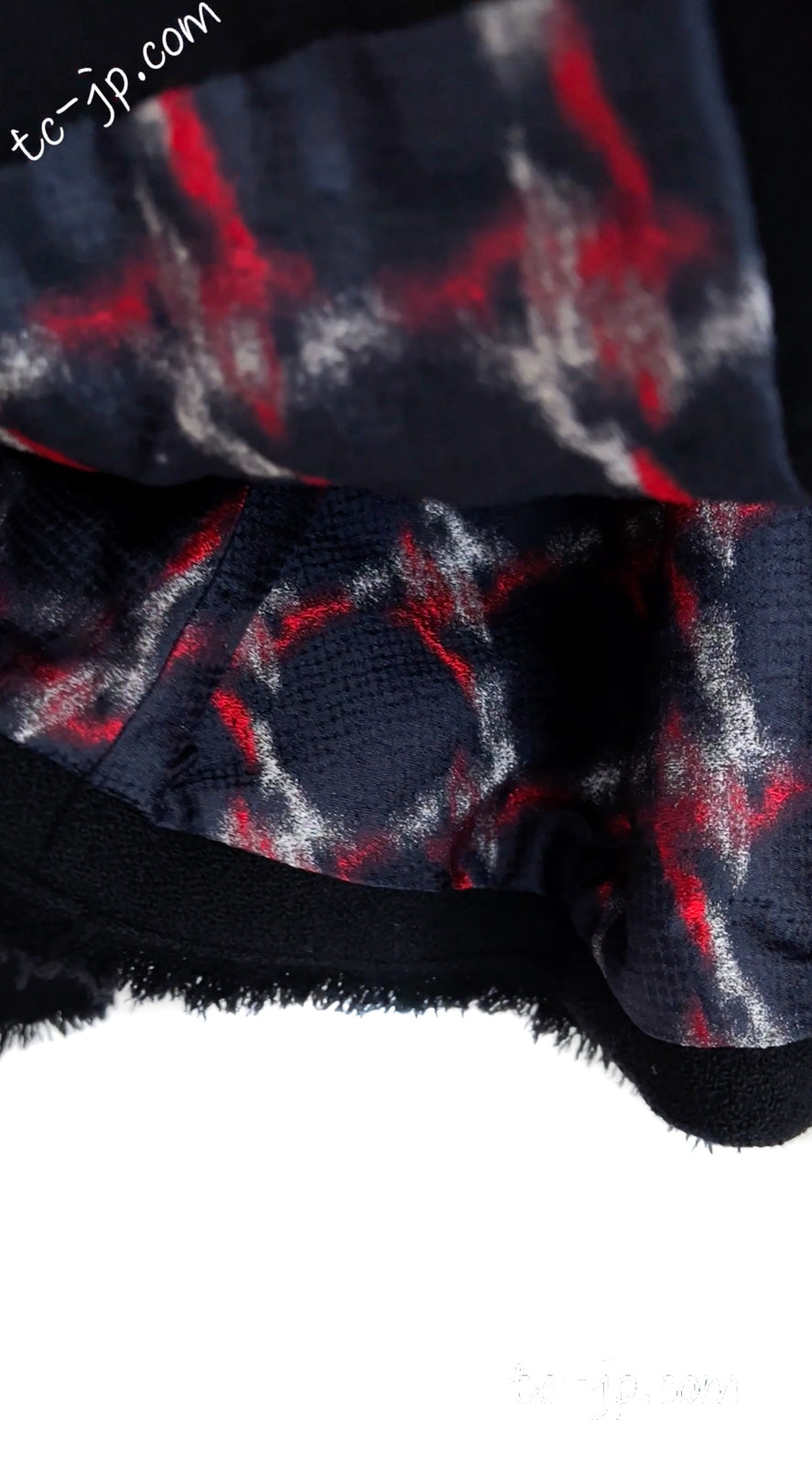 CHANEL 08A Black Fringe Wool Tweed Jacket Coat Dress 34 シャネル ブラック フリンジ ウール ツイード ジャケット コート ワンピース 即発