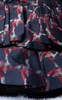 CHANEL 08A Black Fringe Wool Tweed Jacket Coat Dress 34 シャネル ブラック フリンジ ウール ツイード ジャケット コート ワンピース 即発