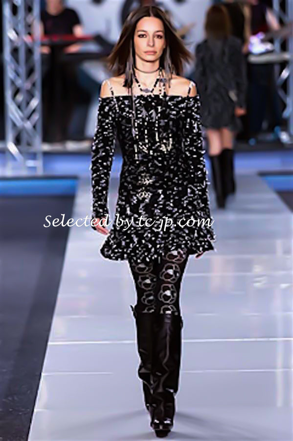 CHANEL 02A Black White Wool Tweed Jacket 42 シャネル ブラック ホワイト ウール ツイード ジャケット 即発