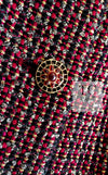 CHANEL 12PF Burgundy Wine Red Griopix Jacket 36 シャネル バーガンディー ワイン レッド グリポア宝石ボタン ジャケット 即発
