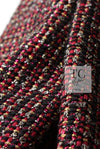 CHANEL 12PF Burgundy Wine Red Griopix Jacket 36 シャネル バーガンディー ワイン レッド グリポア宝石ボタン ジャケット 即発
