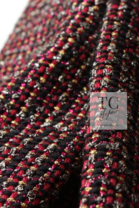 CHANEL 12PF Burgundy Wine Red Griopix Jacket 36 シャネル バーガンディー ワイン レッド グリポア宝石ボタン ジャケット 即発