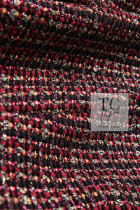 CHANEL 12PF Burgundy Wine Red Griopix Jacket 36 シャネル バーガンディー ワイン レッド グリポア宝石ボタン ジャケット 即発