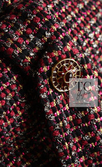 CHANEL 12PF Burgundy Wine Red Griopix Jacket 36 シャネル バーガンディー ワイン レッド グリポア宝石ボタン ジャケット 即発