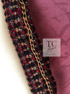 CHANEL 12PF Burgundy Wine Red Griopix Jacket 36 シャネル バーガンディー ワイン レッド グリポア宝石ボタン ジャケット 即発