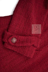 CHANEL 12PF Red Griopix Buttons Cotton Jacket 36 シャネル レッド グリポア 宝石 ボタン コットン ジャケット 即発