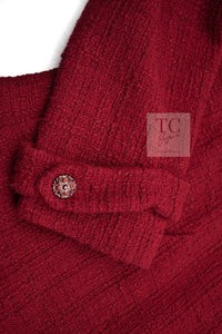 CHANEL 12PF Red Griopix Buttons Cotton Jacket 36 シャネル レッド グリポア 宝石 ボタン コットン ジャケット 即発
