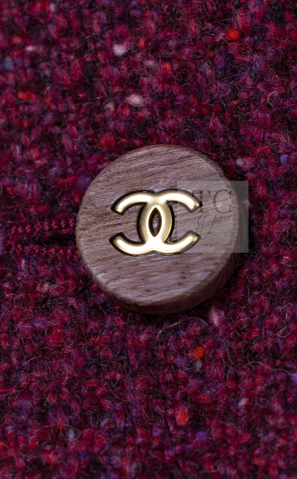CHANEL 01A Vintage Bordeaux Wine Raspberry Red Cashmere Tweed Dress Coat 34 シャネル ヴィンテージ ボルドーワイン ラズベリー レッド カシミヤ ツイード ワンピース コート 即発