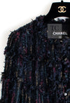 CHANEL 06C Black Purple Multi Color Ribbon Lesage Tweed Jacket 34 シャネル ブラック パープル マルチカラー ルサージュ ツイード ジャケット 即発