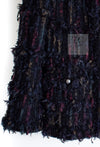 CHANEL 06C Black Purple Multi Color Ribbon Lesage Tweed Jacket 34 シャネル ブラック パープル マルチカラー ルサージュ ツイード ジャケット 即発