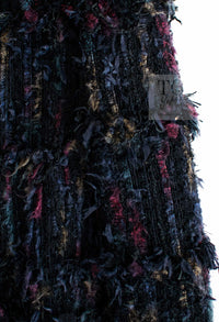 CHANEL 06C Black Purple Multi Color Ribbon Lesage Tweed Jacket 34 シャネル ブラック パープル マルチカラー ルサージュ ツイード ジャケット 即発