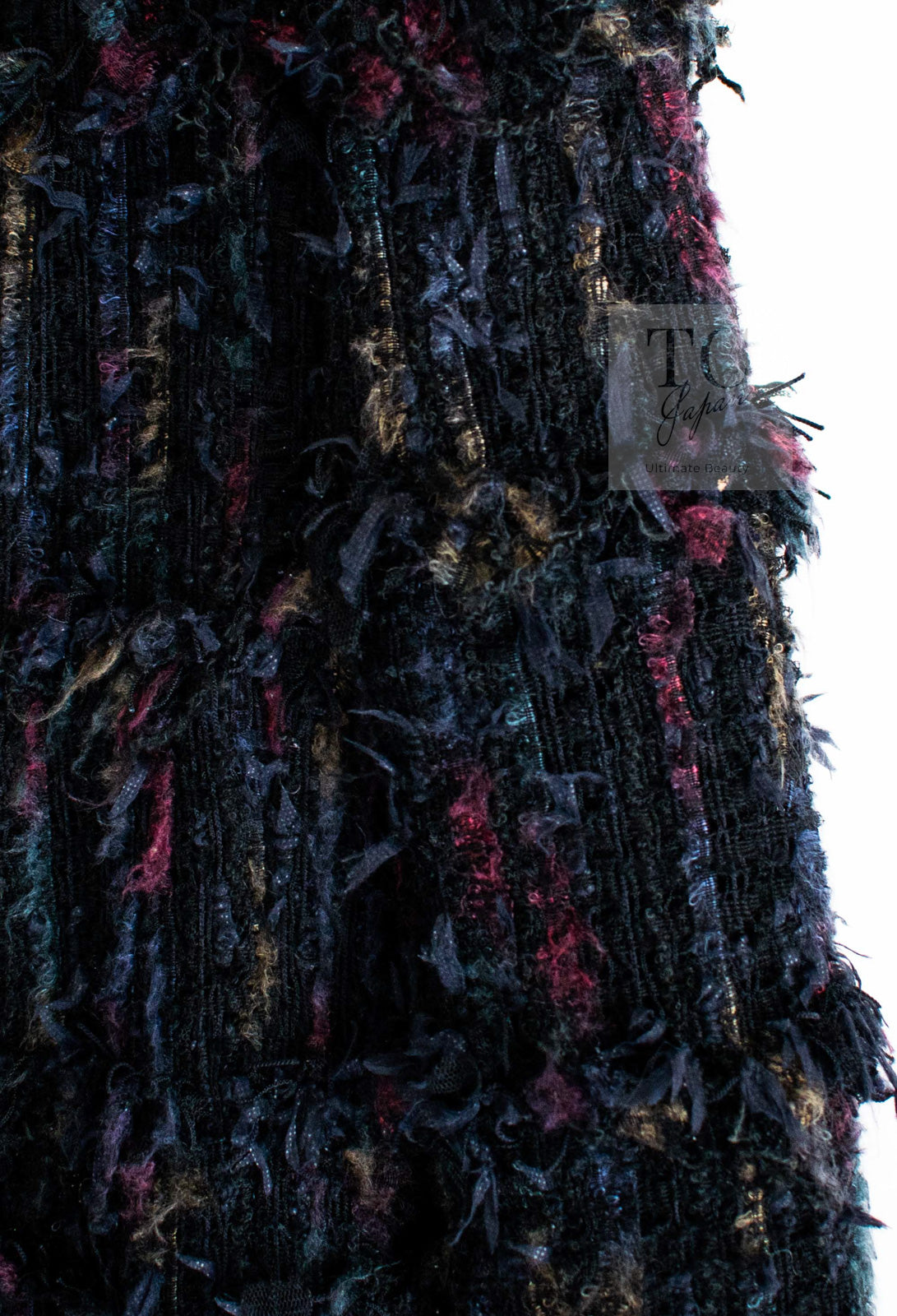 CHANEL 06C Black Purple Multi Color Ribbon Lesage Tweed Jacket 34 シャネル ブラック パープル マルチカラー ルサージュ ツイード ジャケット 即発